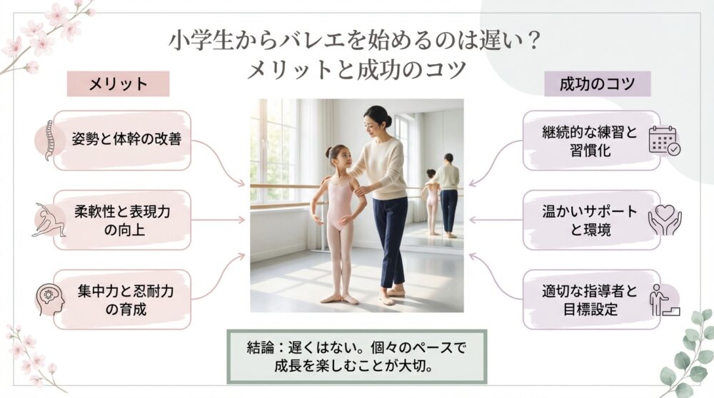 小学生からバレエを始めるのは遅い？メリットと成功のコツ