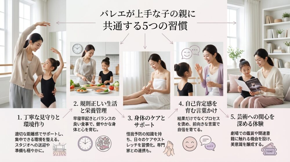 バレエが上手な子の親に共通する5つの習慣