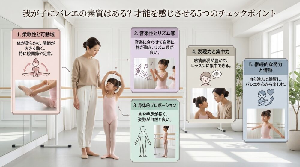 我が子にバレエの素質はある？才能を感じさせる5つのチェックポイント