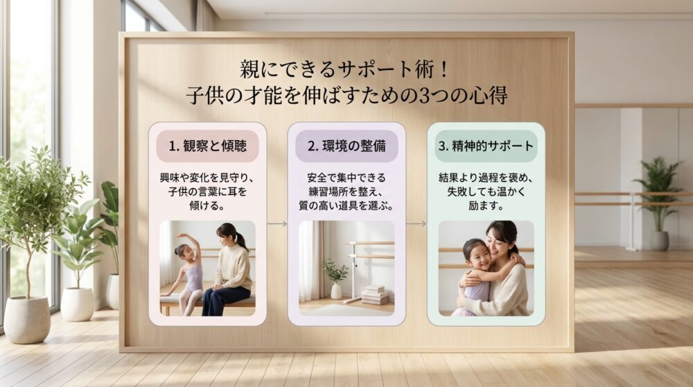 親にできるサポート術！子供の才能を伸ばすための3つの心得