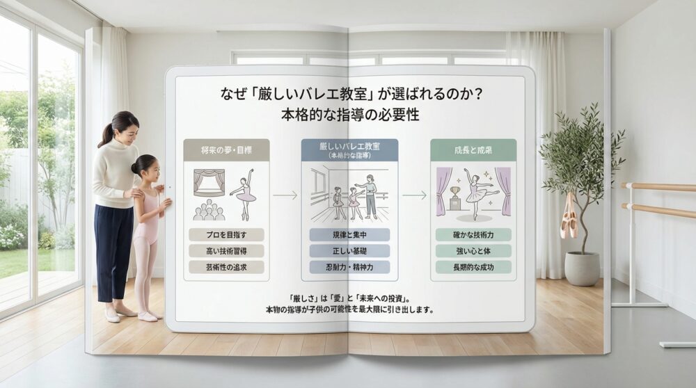 なぜ「厳しいバレエ教室」が選ばれるのか？本格的な指導の必要性