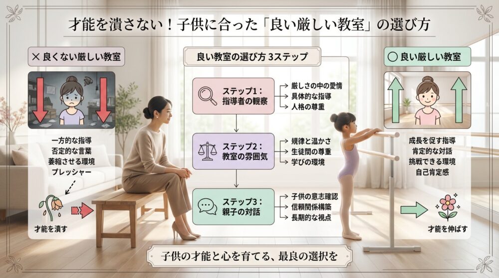 才能を潰さない！子供に合った「良い厳しい教室」の選び方