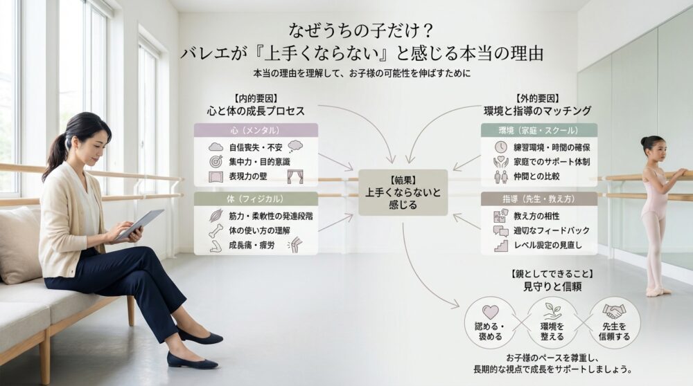 なぜうちの子だけ?バレエが「上手くならない」と感じる本当の理由