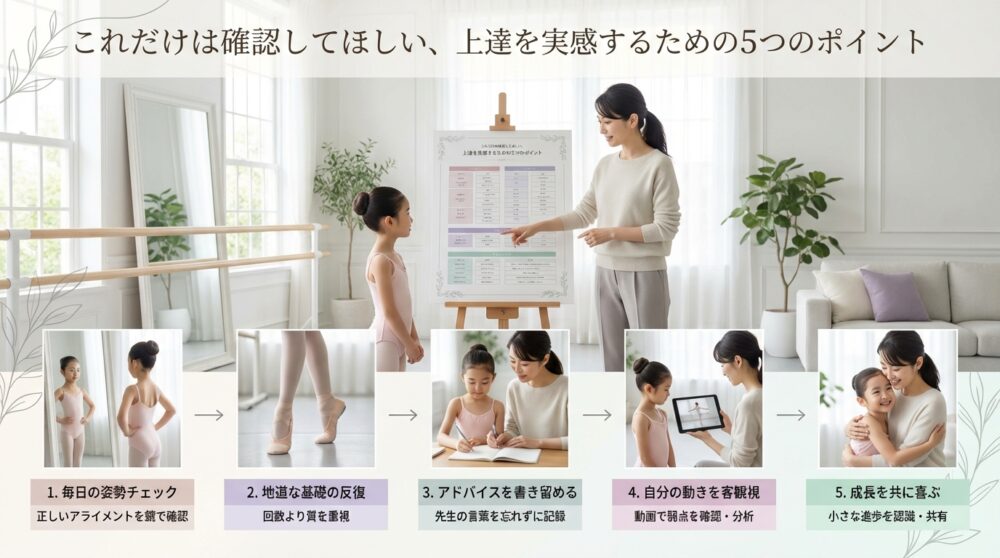 これだけは確認してほしい、上達を実感するための5つのポイント