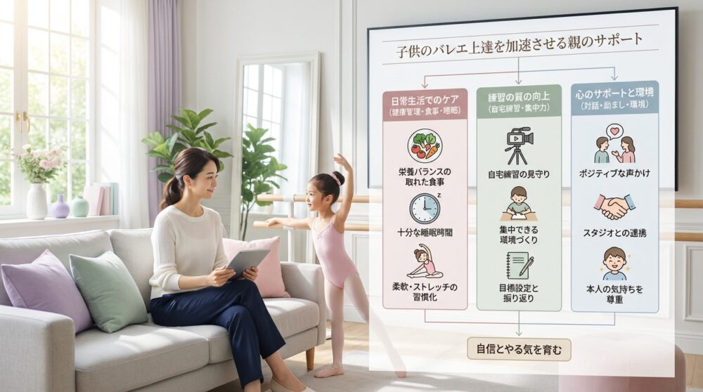 子供のバレエ上達を加速させるために親ができるサポートの形