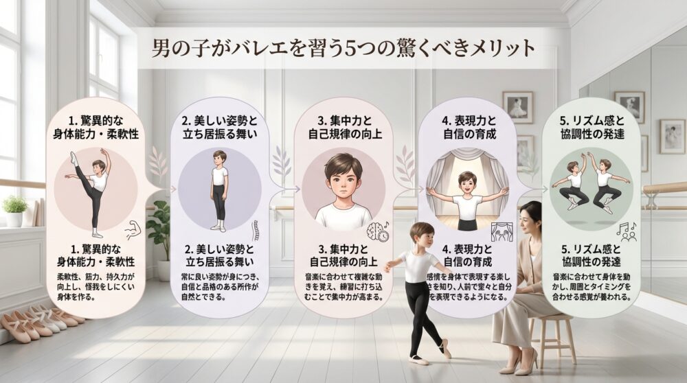 男の子がバレエを習う5つの驚くべきメリット