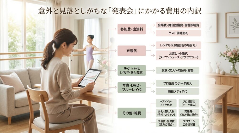 意外と見落としがちな「発表会」にかかる費用の内訳