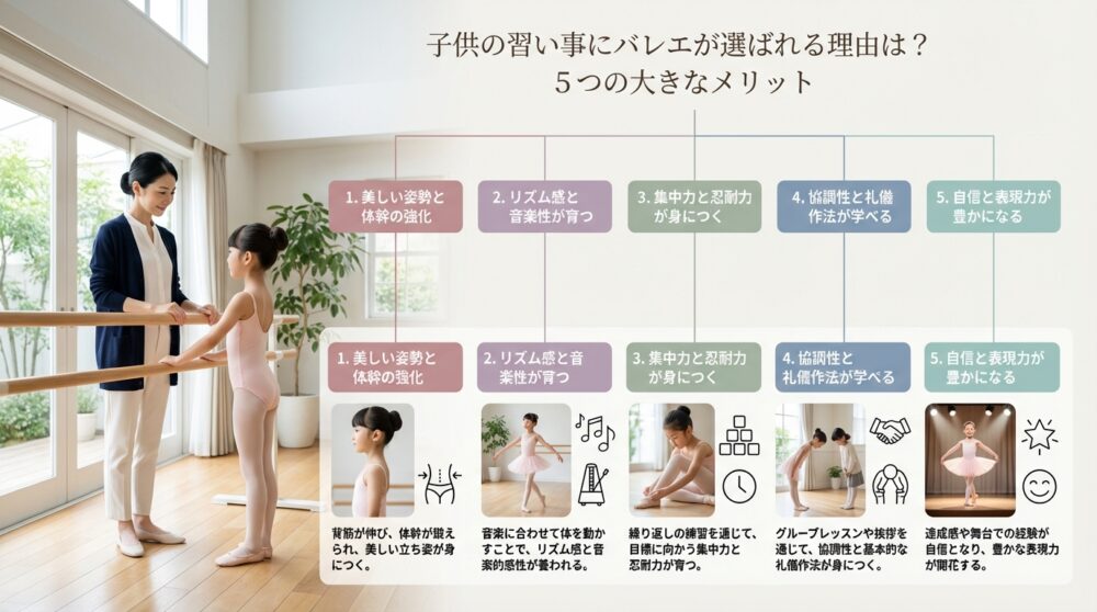 子供の習い事にバレエが選ばれる理由は?5つの大きなメリット