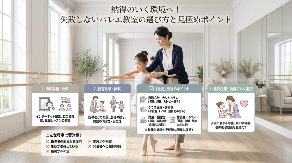 納得のいく環境へ！失敗しないバレエ教室の選び方と見極めポイント