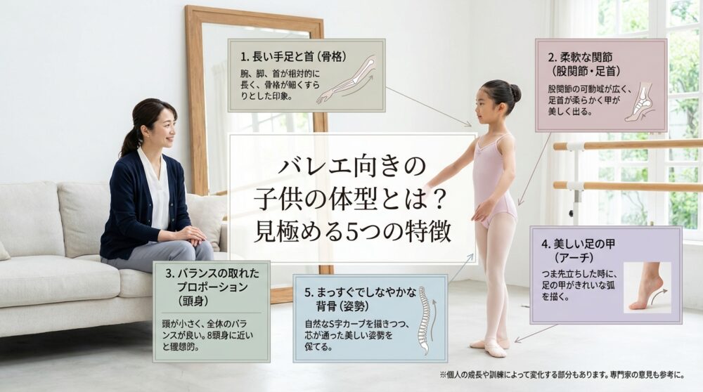 バレエ向きの子供の体型とは？見極める5つの特徴