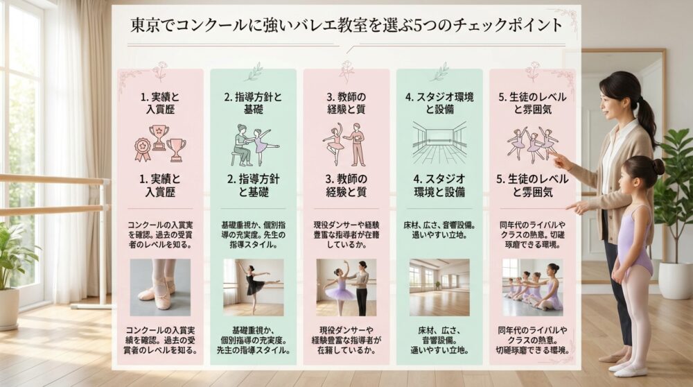 東京でコンクールに強いバレエ教室を選ぶ5つのチェックポイント