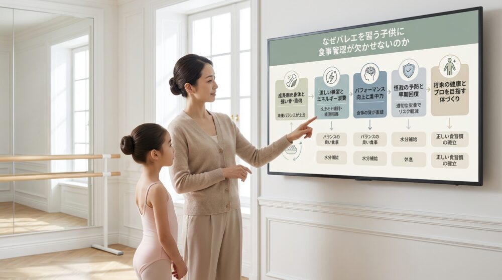 なぜバレエを習う子供に食事管理が欠かせないのか