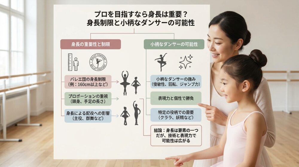 プロを目指すなら身長は重要？身長制限と小柄なダンサーの可能性