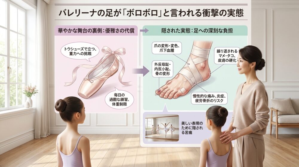 バレリーナの足が「ボロボロ」と言われる衝撃の実態