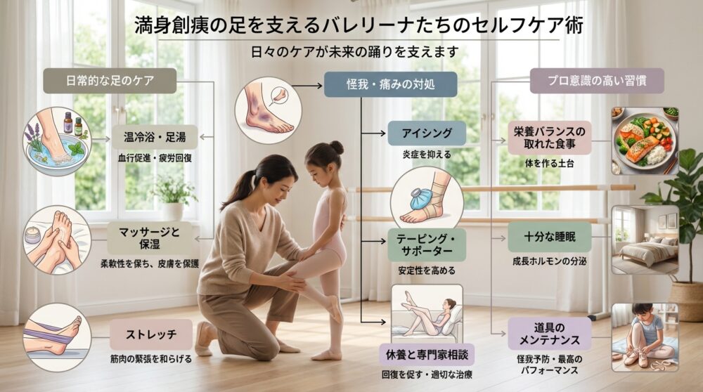 満身創痍の足を支えるバレリーナたちのセルフケア術