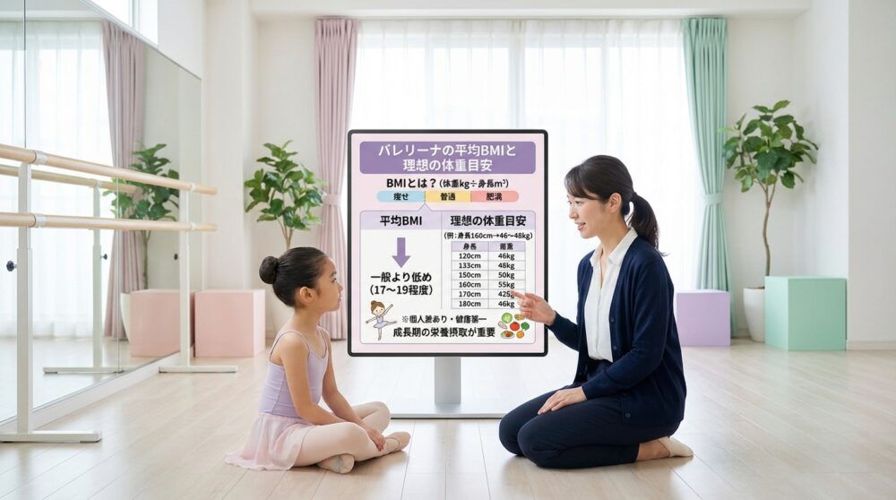 バレリーナの平均BMIと理想の体重目安