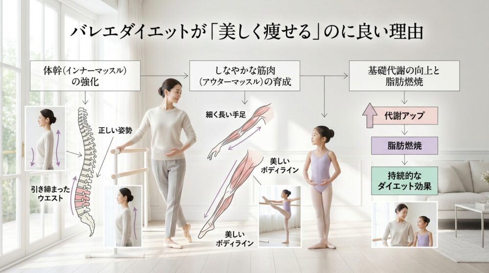 バレエダイエットが「美しく痩せる」のに良い理由