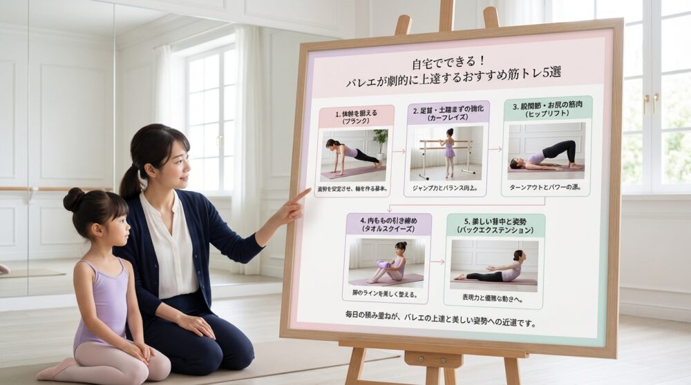 自宅でできる！バレエが劇的に上達するおすすめ筋トレ5選