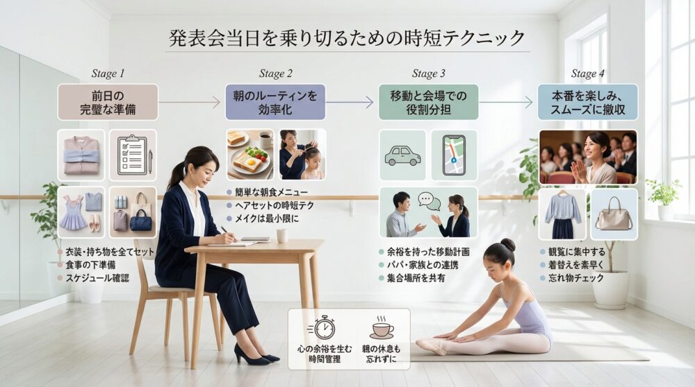 発表会当日を乗り切るための時短テクニック