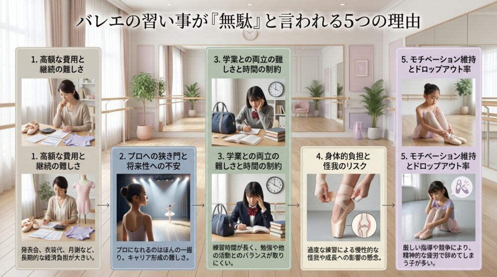 バレエの習い事が「無駄」と言われる5つの理由