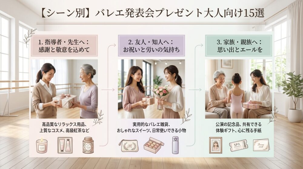 【シーン別】バレエ発表会プレゼント大人向け15選