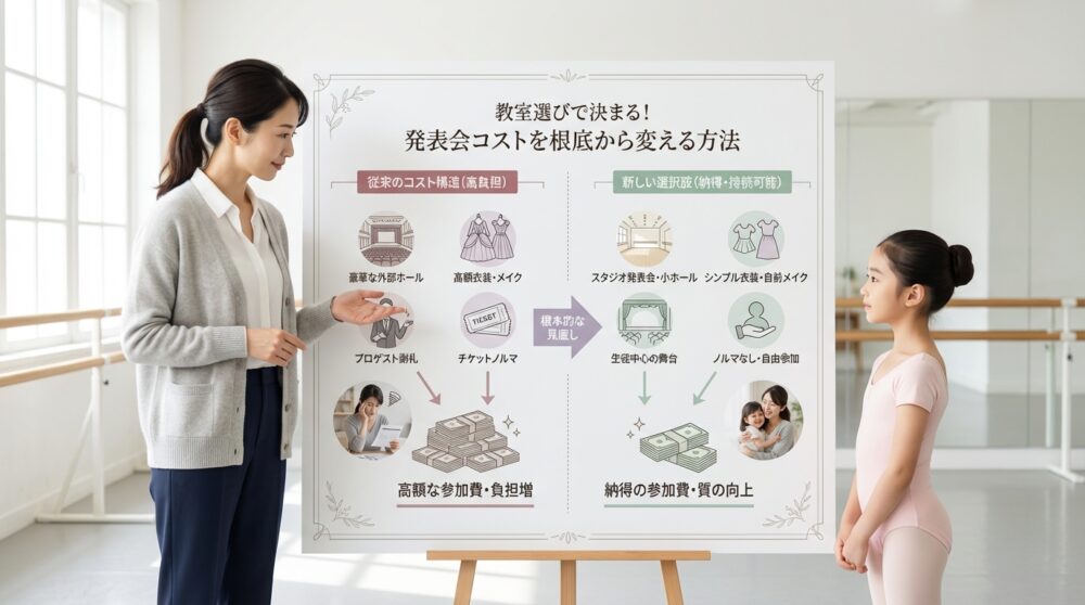 教室選びで決まる!発表会コストを根底から変える方法