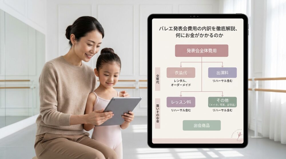 バレエ発表会費用の内訳を徹底解説、何にお金がかかるのか