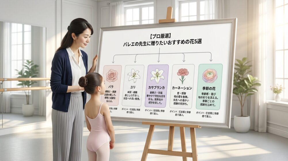 【プロ厳選】バレエの先生に贈りたいおすすめの花5選