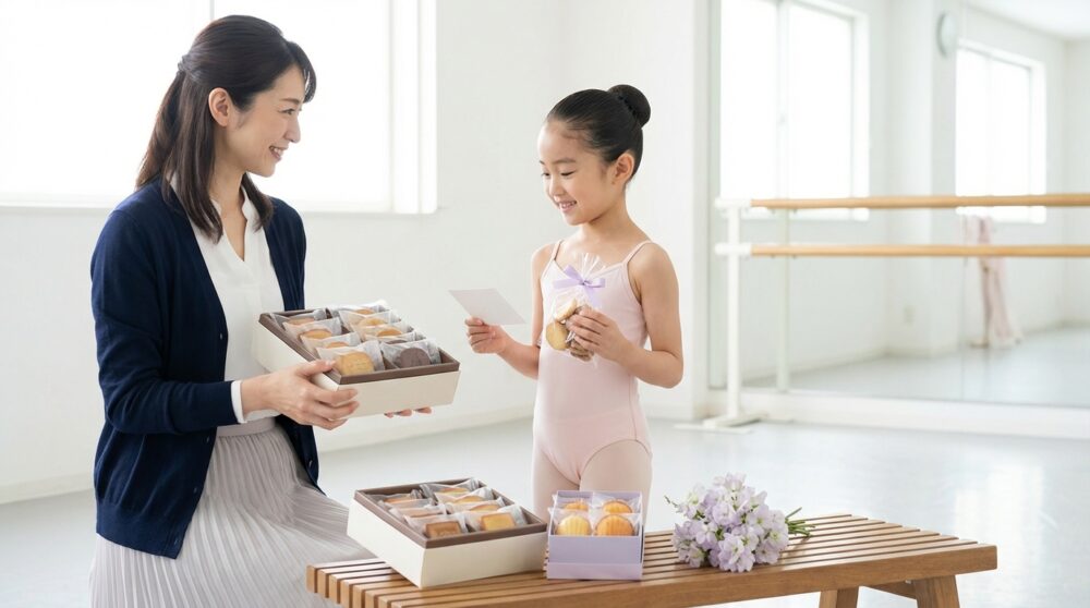 バレエ発表会差し入れお菓子の解説イメージ