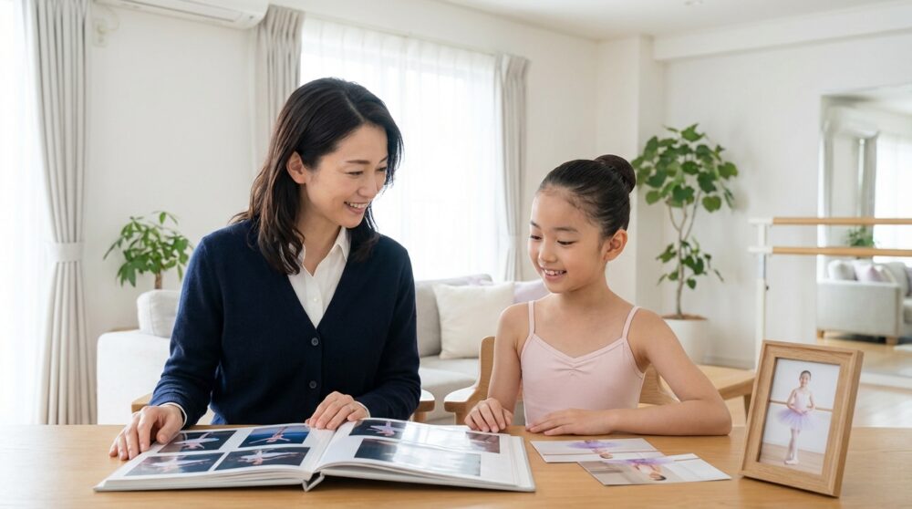 バレエ発表会写真アルバム作成の解説イメージ