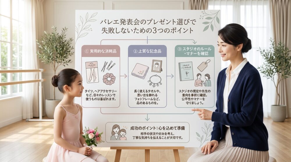 バレエ発表会のギフト選びのポイント
