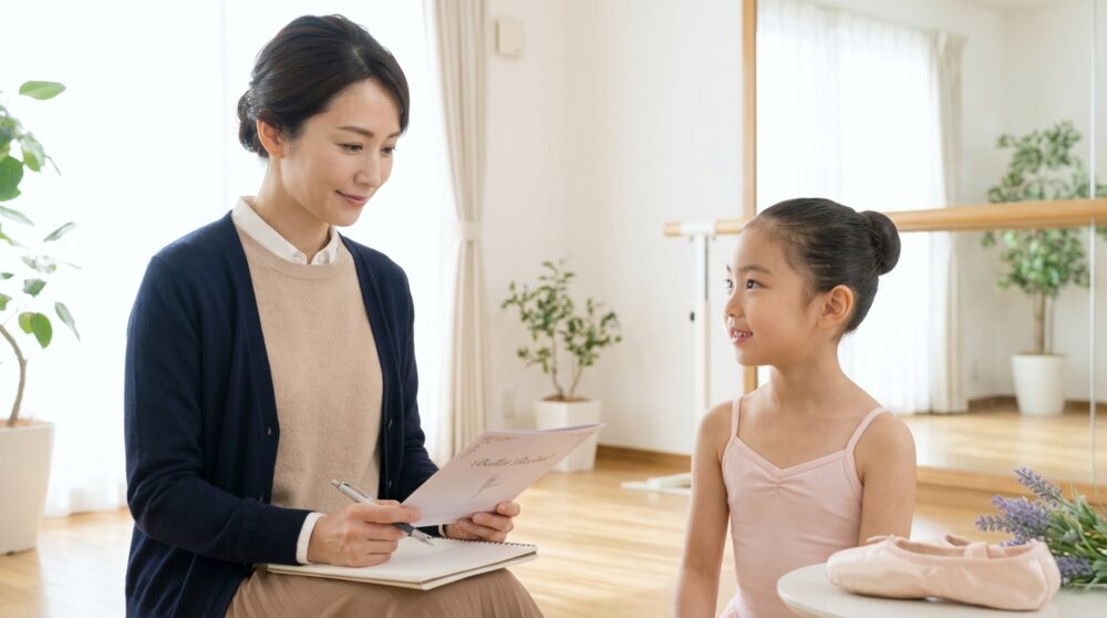 バレエ発表会感想書き方の解説イメージ