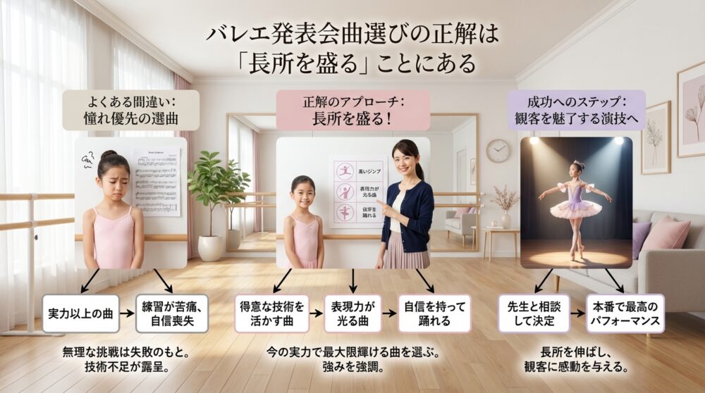 バレエ発表会曲選びの正解は「長所を盛る」ことにある