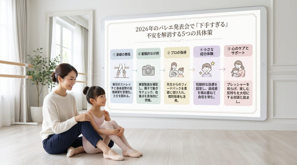 2026年のバレエ発表会で「下手すぎる」不安を解消する5つの具体策