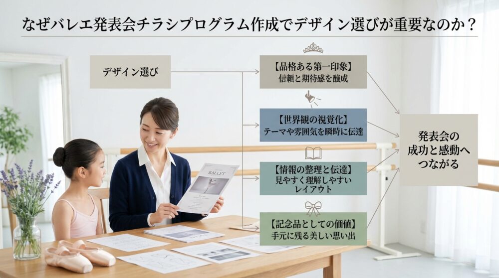 なぜバレエ発表会チラシプログラム作成でデザイン選びが重要なのか？