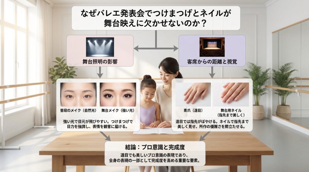 なぜバレエ発表会でつけまつげとネイルが舞台映えに欠かせないのか?