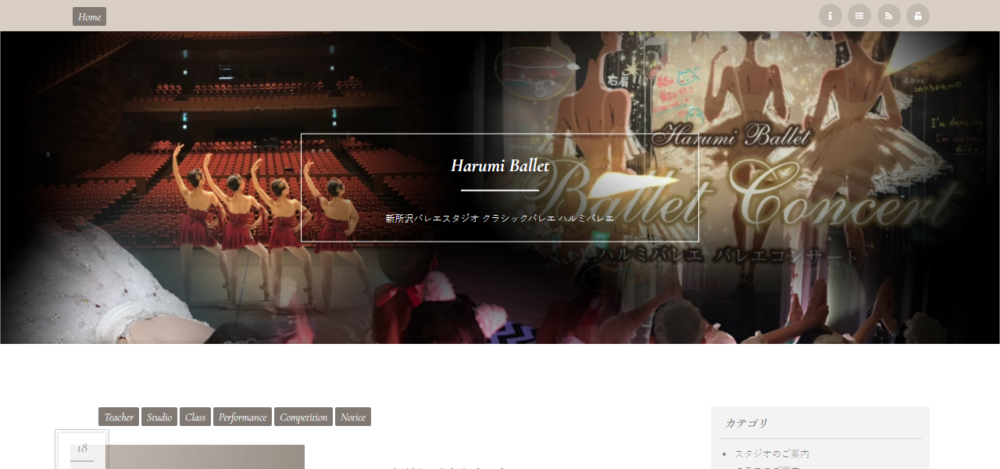 ハルミバレエの公式サイト