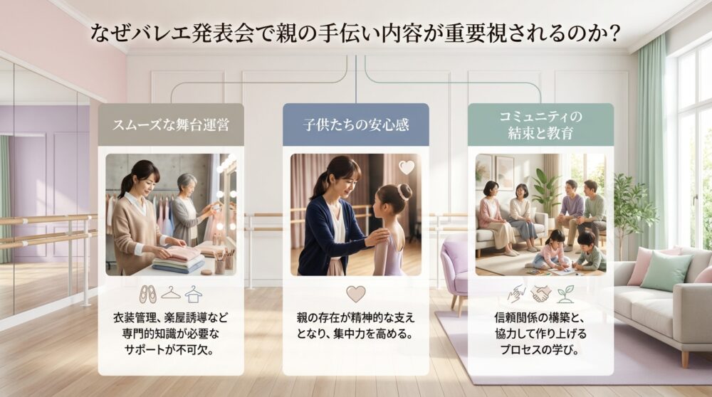 なぜバレエ発表会で親の手伝い内容が重要視されるのか？