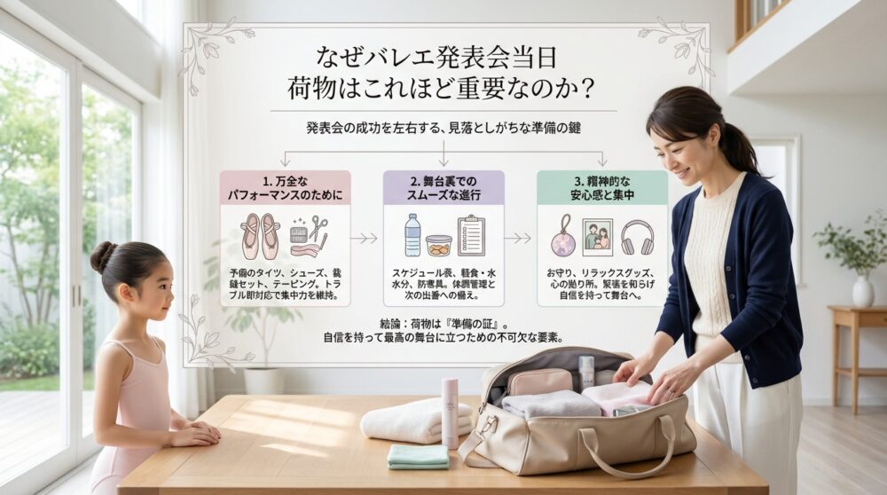 なぜバレエ発表会当日荷物はこれほど重要なのか?