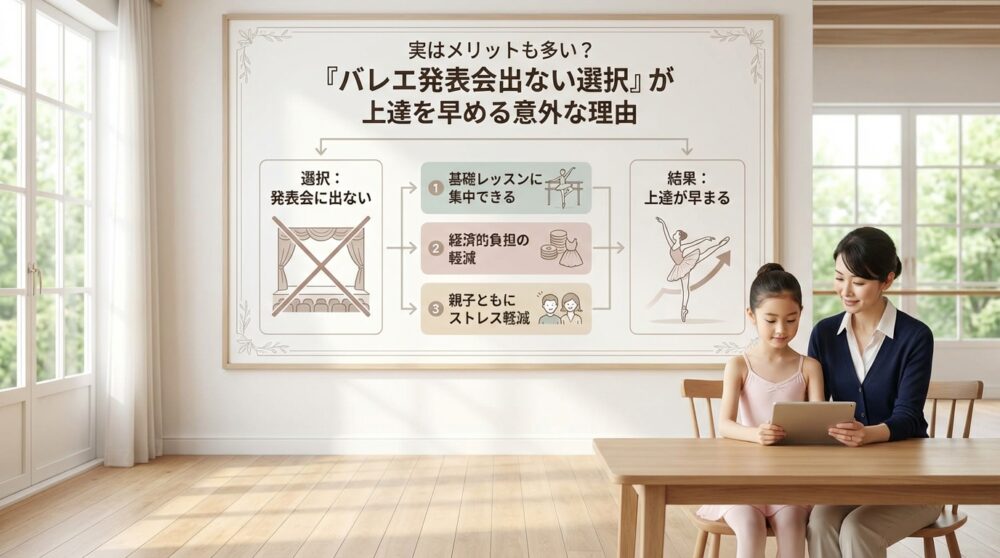 実はメリットも多い？「バレエ発表会出ない選択」が上達を早める意外な理由